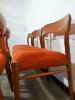 6 CHAISES SCANDINAVES  JL MOLLER N°75 .1954