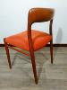 6 CHAISES SCANDINAVES  JL MOLLER N°75 .1954