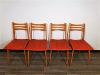 4 CHAISES VINTAGE 1960.