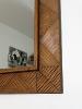 GRAND MIROIR ART DECO EN BOIS.1940