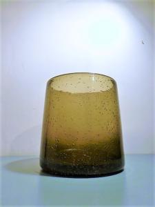 VASE EN VERRE SOUFFLE, PAR BENDOR, ANNEES 1950