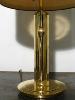 LAMPE  MODERNISTE EN BRONZE DORE ET LAITON. 1960