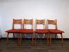 4 CHAISES VINTAGE 1960.