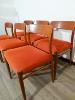 6 CHAISES SCANDINAVES  JL MOLLER N°75 .1954